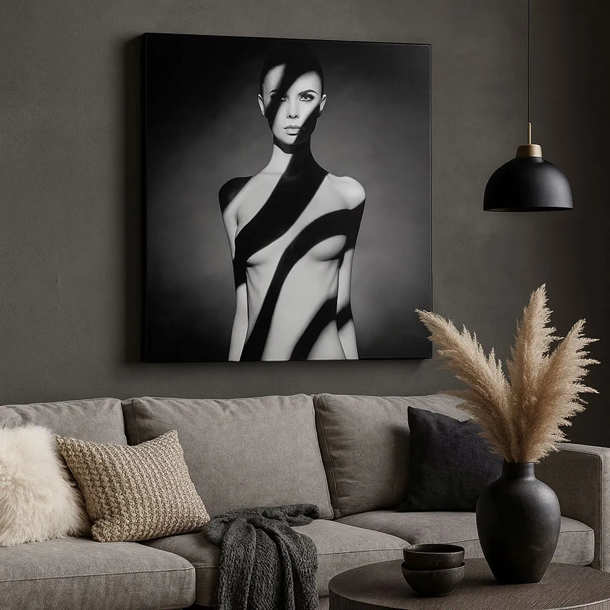 Cuadro sobre lienzo - Impresión de Imagen - En la luz y en la sombra - 30x30 cm