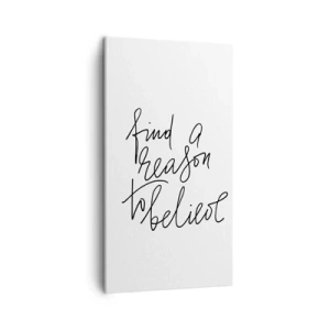 Cuadro sobre lienzo - Impresión de Imagen - Es posible - 45x80 cm