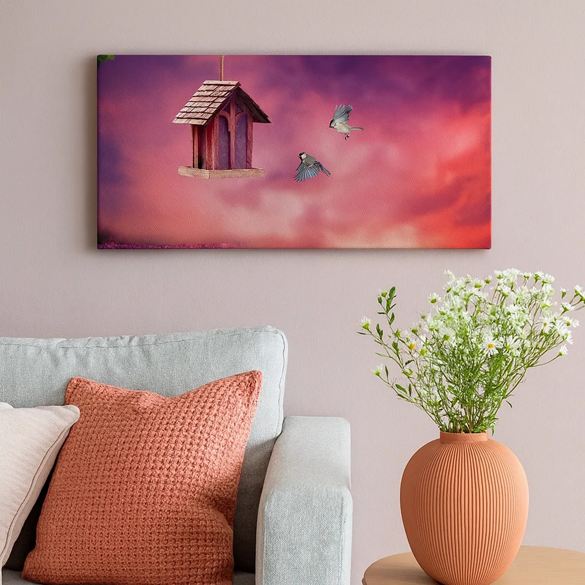 Cuadro sobre lienzo - Impresión de Imagen - Invitación a una cena - 30x30 cm