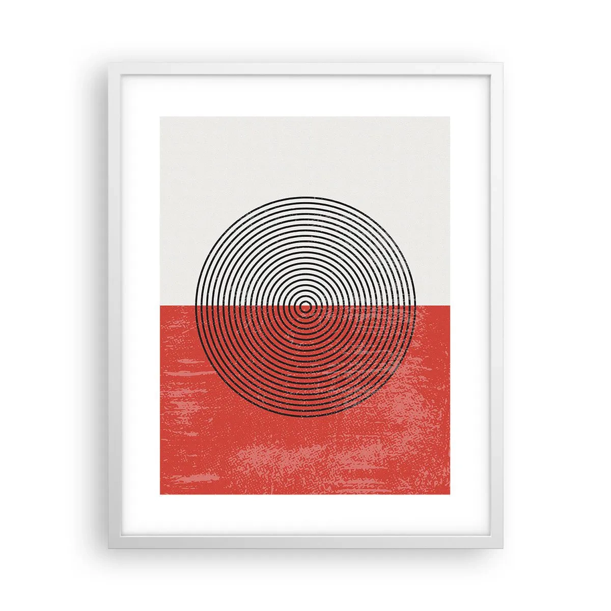 Póster en marco blanco - En el corazón de la misma - 40x50 cm