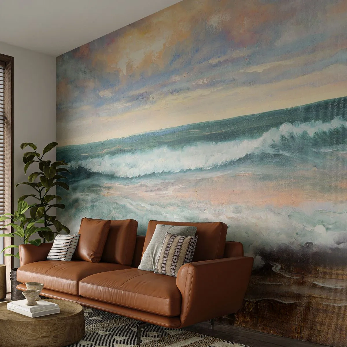 Fotomural Premium Canvas - Aquí suavizarás tu alma - Paisaje, Mar, Playa - 350x256 cm