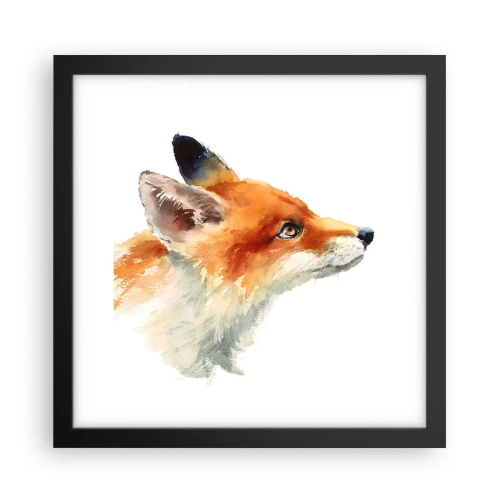 Póster en marco negro - Nunca se es demasiado cuidadoso - 30x30 cm