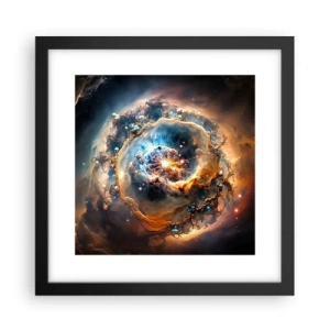Póster en marco negro - El inicio de todo - 30x30 cm