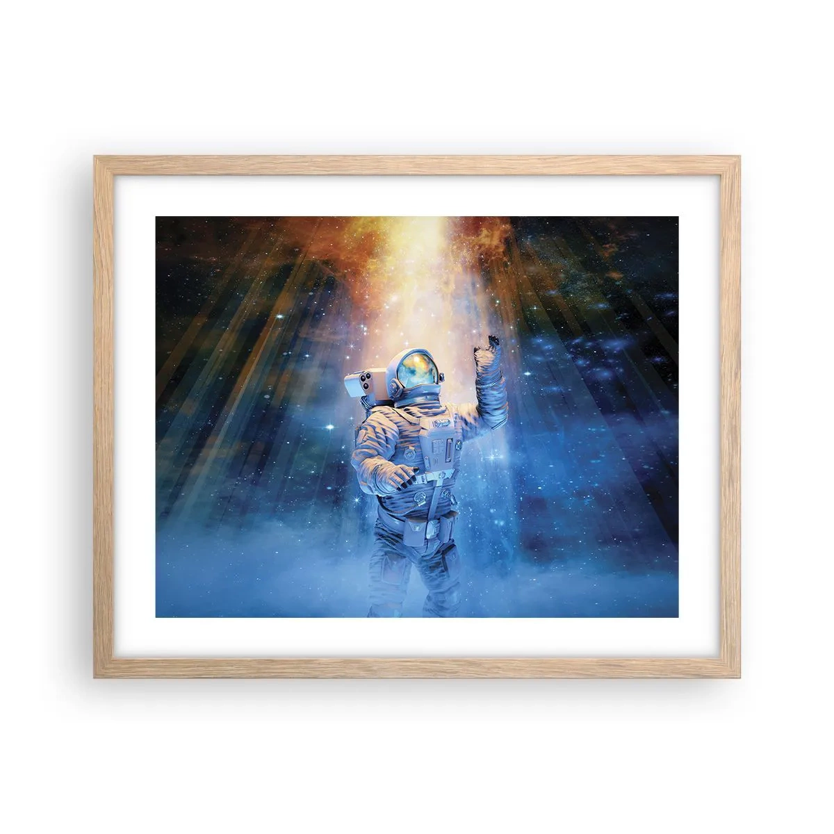 Póster en marco roble claro - El descubrimiento - 50x40 cm