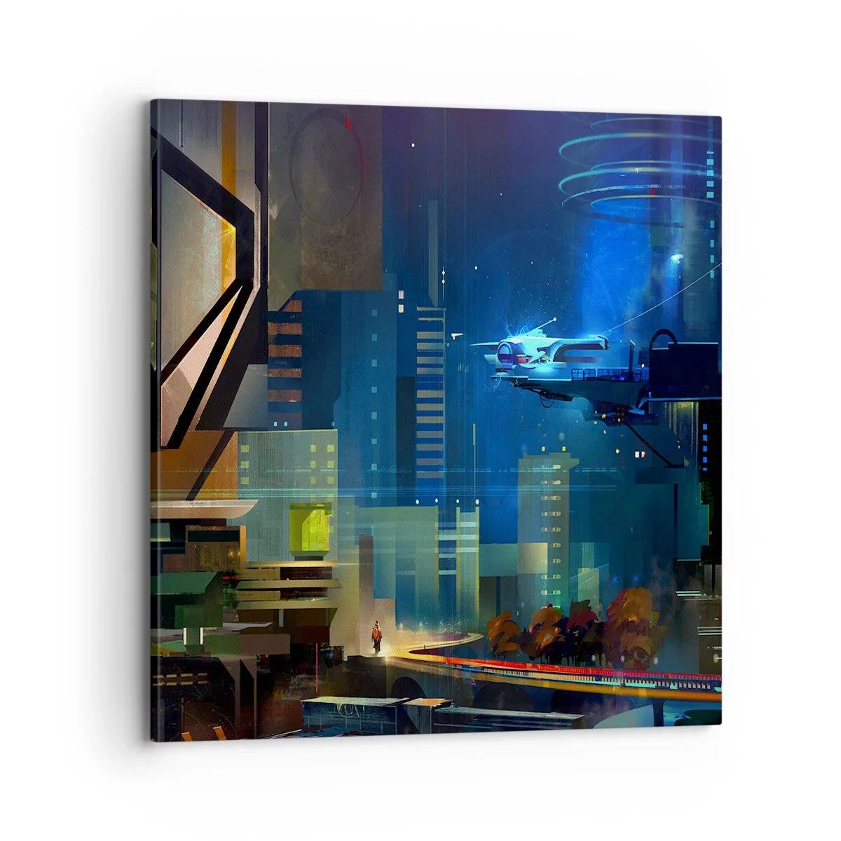 Cuadro sobre lienzo - Impresión de Imagen - En un futuro próximo - 70x70 cm