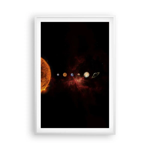 Póster en marco blanco - Nuestro barrio - 61x91 cm