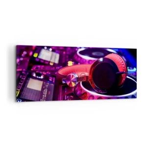 Cuadro sobre lienzo - Impresión de Imagen - Antes de que comience la diversión - 100x40 cm