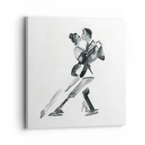 Cuadro sobre lienzo - Impresión de Imagen - Todos al son de la música - 30x30 cm