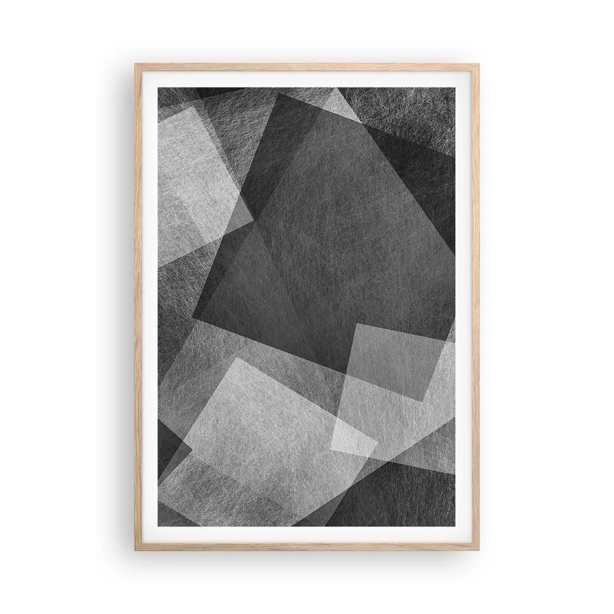 Póster en marco roble claro - Un símbolo eterno de permanencia y orden - 70x100 cm