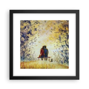 Póster en marco negro - Un momento mágico - 30x30 cm