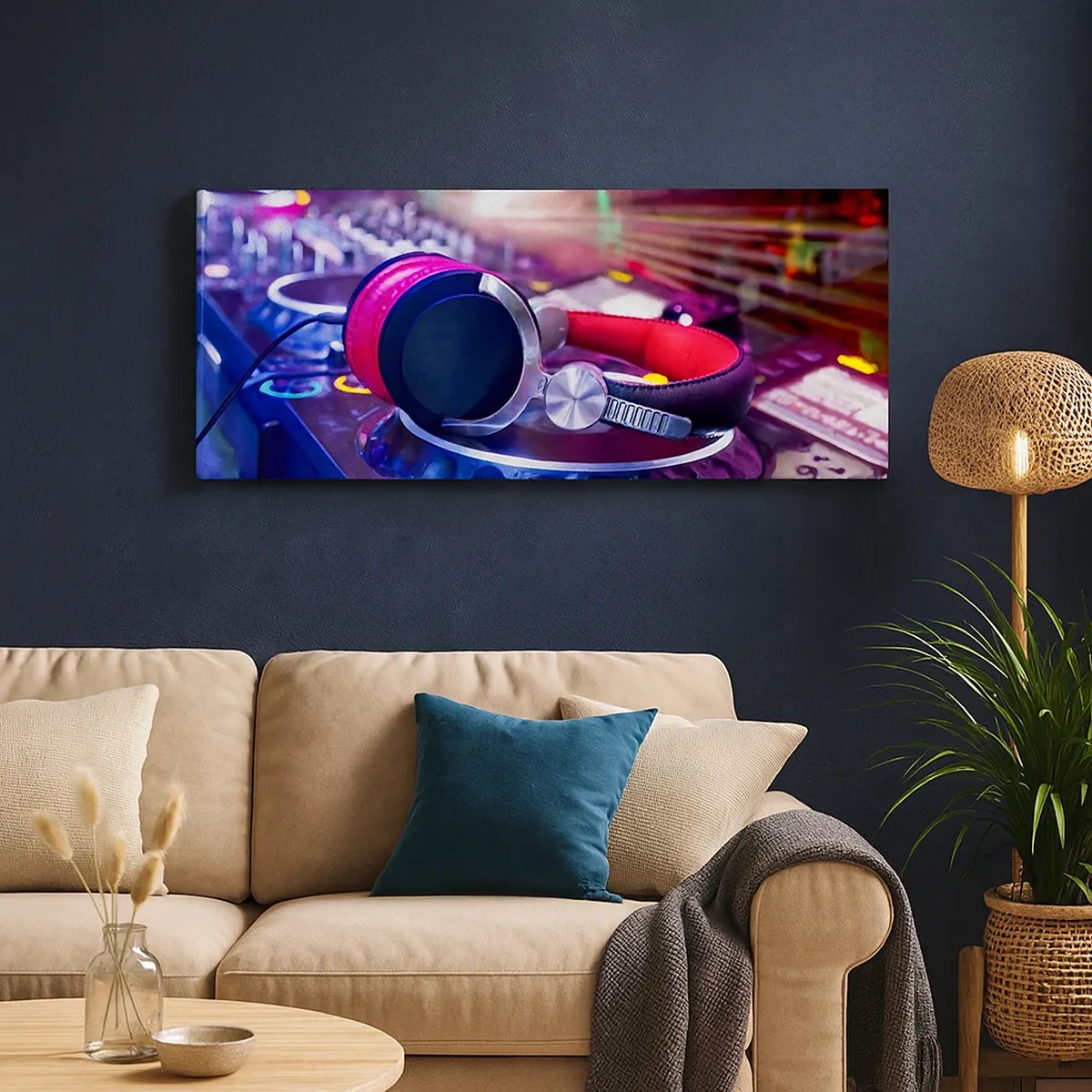 Cuadro sobre lienzo - Impresión de Imagen - Empieza la fiesta - 30x30 cm