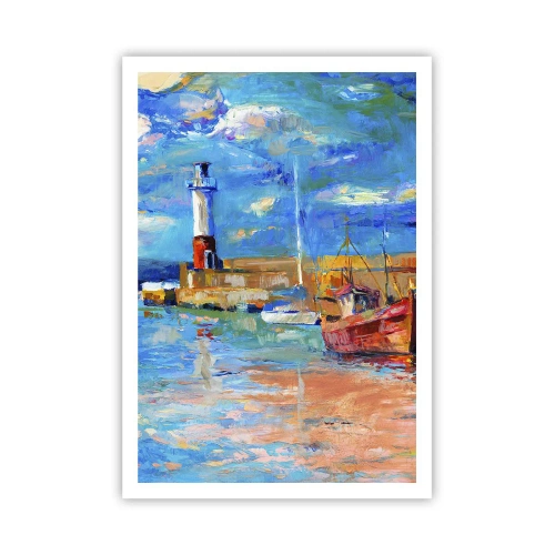 Póster - Tarde en la bahía del arco iris - 70x100 cm