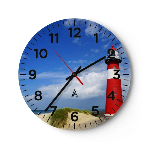 Reloj de pared - Reloj de vidrio - Una soledad de ensueño - 40x40 cm