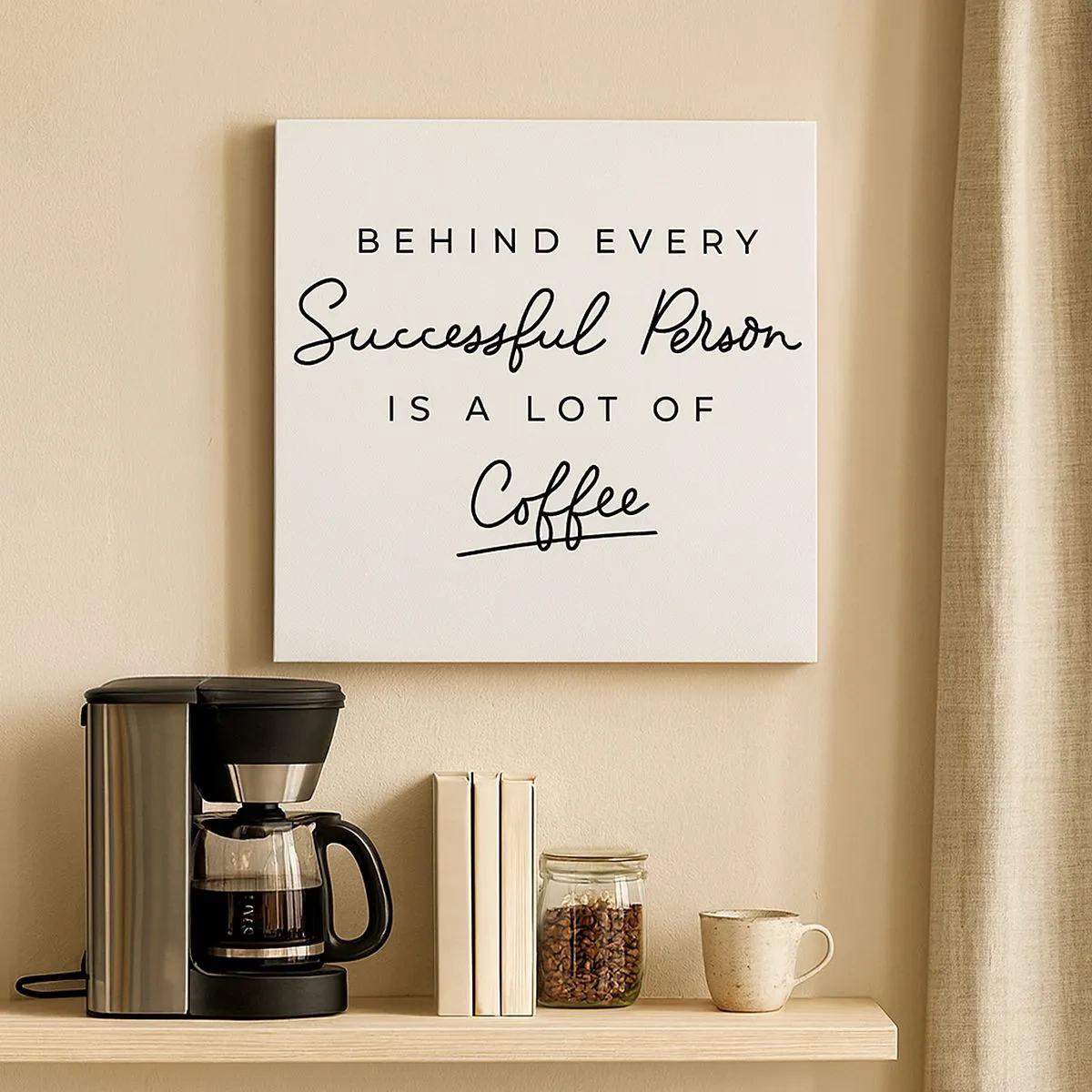 Cuadro sobre lienzo - Impresión de Imagen - El secreto del éxito - 30x30 cm