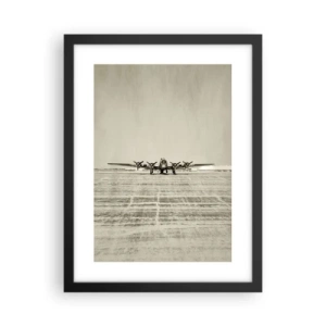 Póster en marco negro - Como siempre, preparado - 30x40 cm