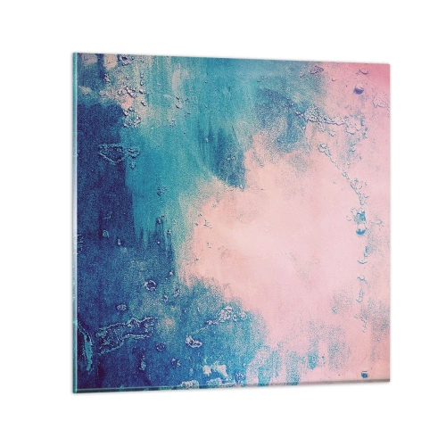 Cuadro sobre vidrio - Impresiones sobre Vidrio - Abrazo azul - 40x40 cm