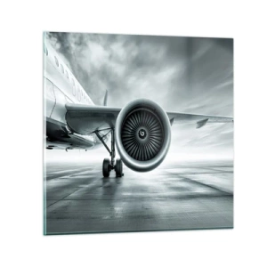 Cuadro sobre vidrio - Impresiones sobre Vidrio - Hay poder - 30x30 cm