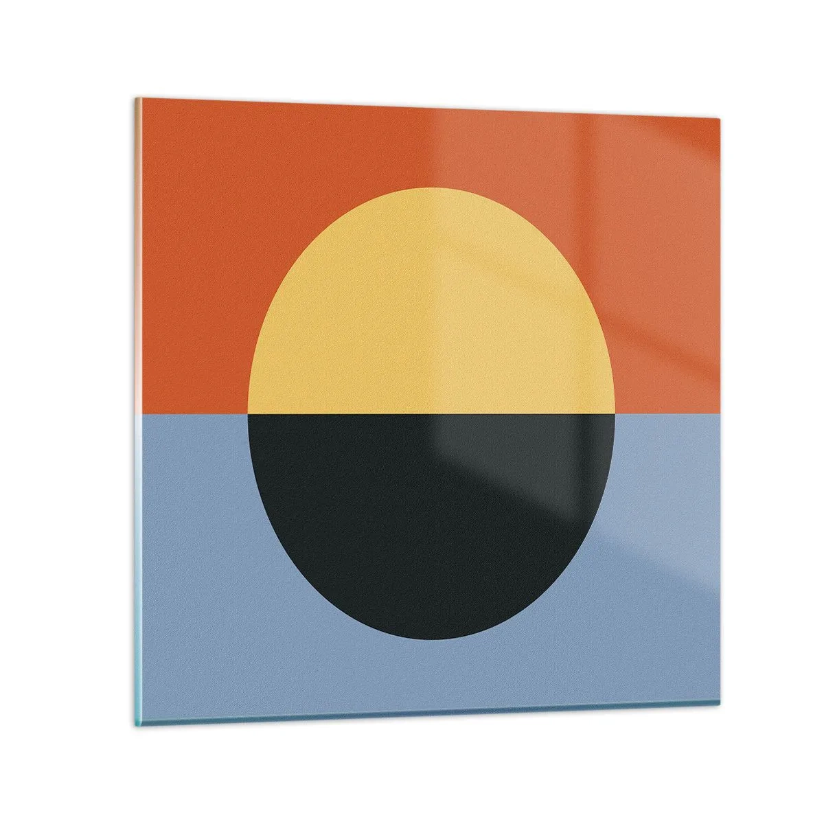 Cuadro sobre vidrio - Impresiones sobre Vidrio - Una composición de calidez y frescura - 30x30 cm