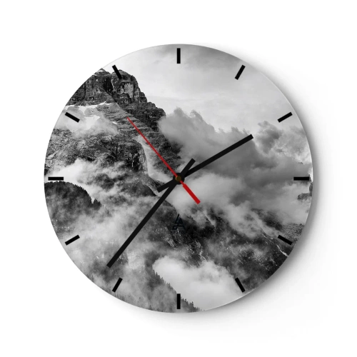 Reloj de pared - Reloj de vidrio - Hermoso y cruel - 40x40 cm