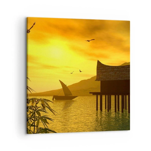 Cuadro sobre lienzo - Impresión de Imagen - La ansiada paz - 60x60 cm