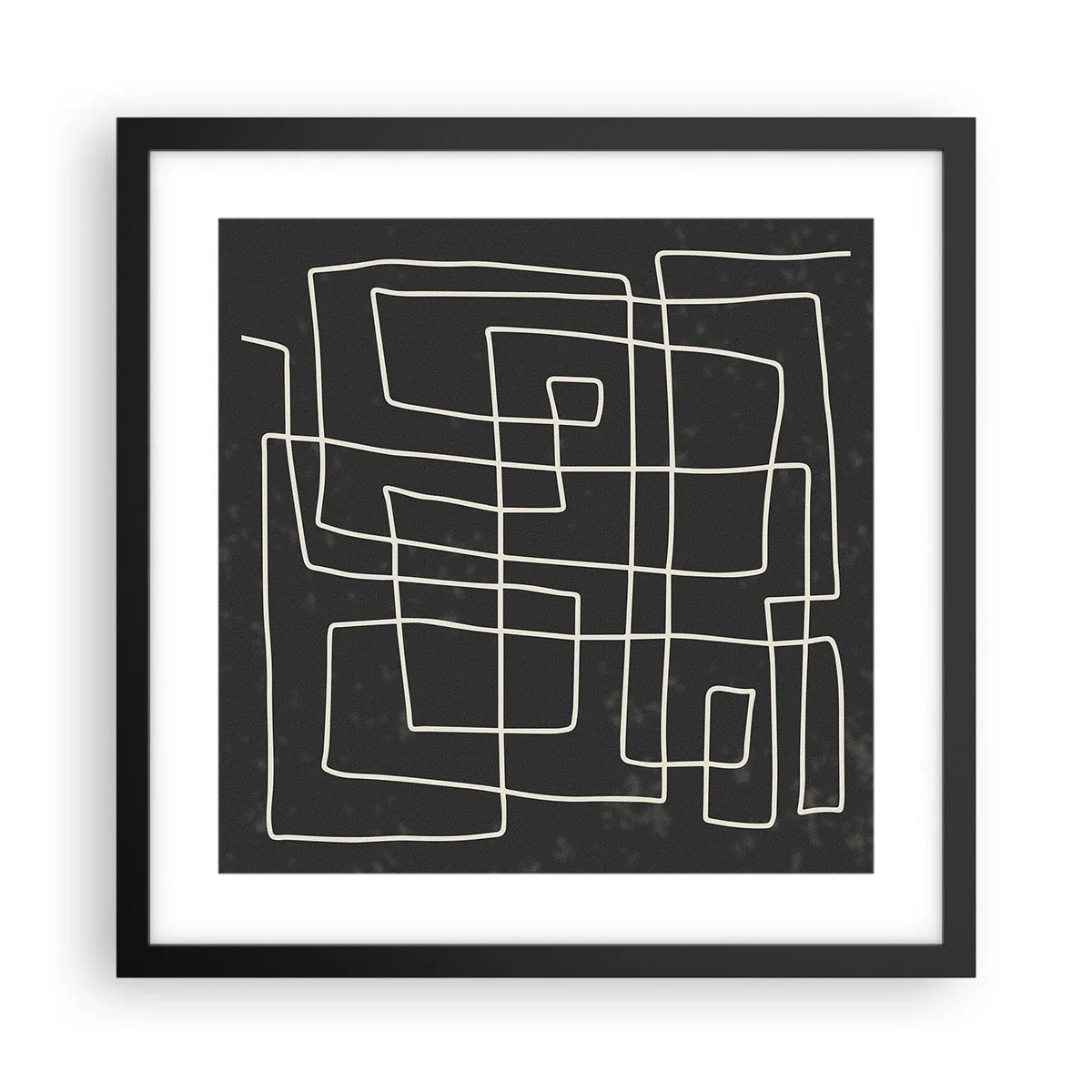 Póster en marco negro - No es tan sencillo - 40x40 cm