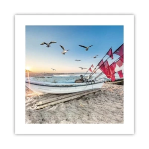 Póster - Un merecido descanso - 40x40 cm