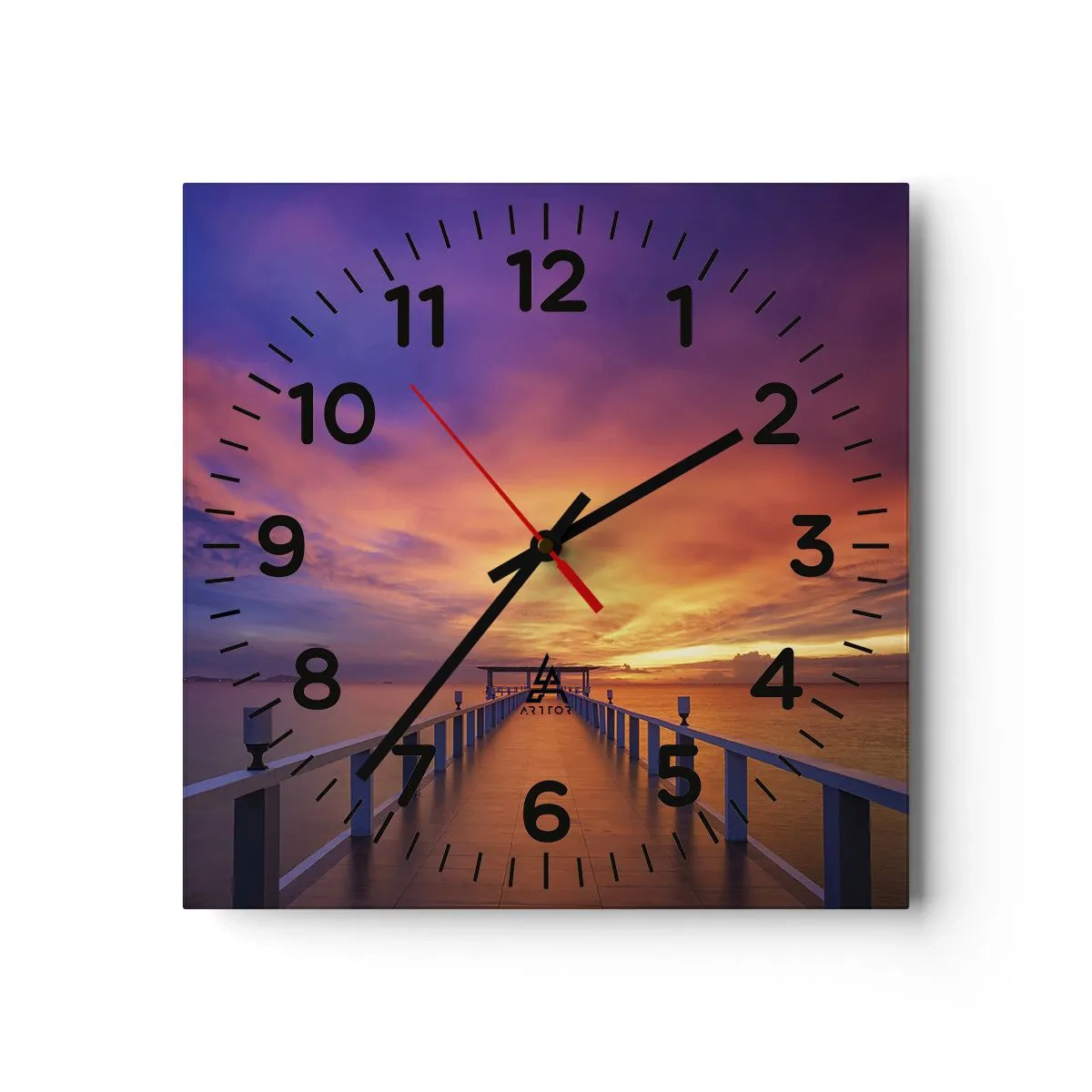 Reloj de pared - Reloj de vidrio - Sin fin - 30x30 cm
