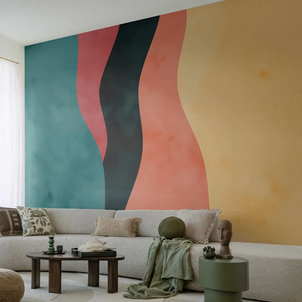 Fotomural Premium Canvas - Discordia compatible - Abstracción, Pedazo, Arte Moderno. - 450x315 cm