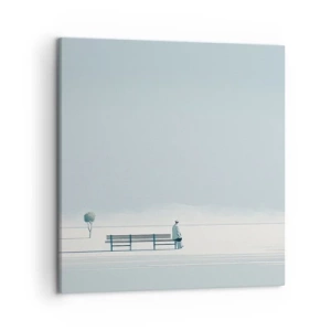 Cuadro sobre lienzo - Impresión de Imagen - Sí, estoy esperando - 50x50 cm