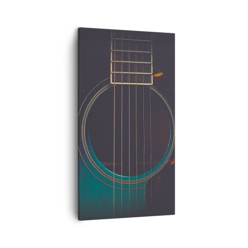 Cuadro sobre lienzo - Impresión de Imagen - Un momento antes de que suene - 45x80 cm