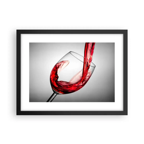 Póster en marco negro - Color - Movimiento - Sonido - 40x30 cm