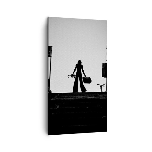 Cuadro sobre lienzo - Impresión de Imagen - Paseo urbano - 45x80 cm