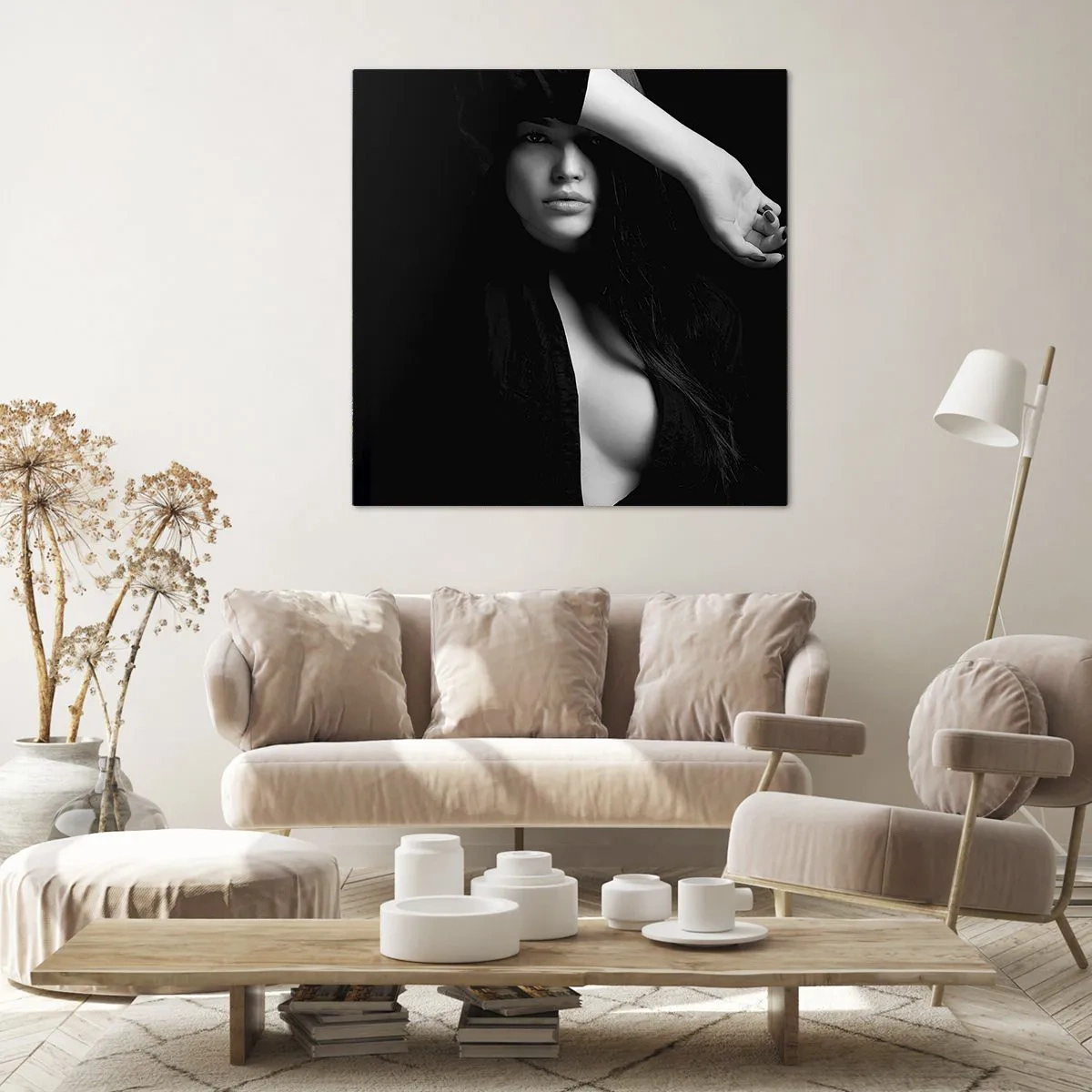 Cuadro sobre lienzo - Impresión de Imagen - Escuela de seducción - 60x60 cm