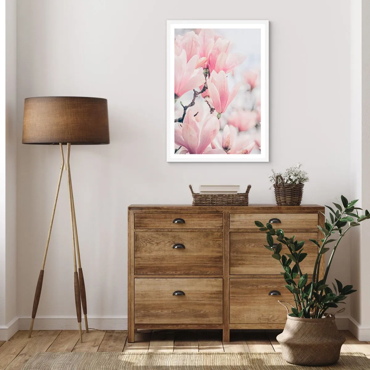 Póster en marco blanco - La perfección de la sutileza - 40x50 cm