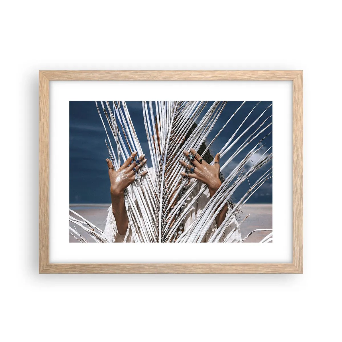 Póster en marco roble claro - ¿La mujer chamana? - 40x30 cm