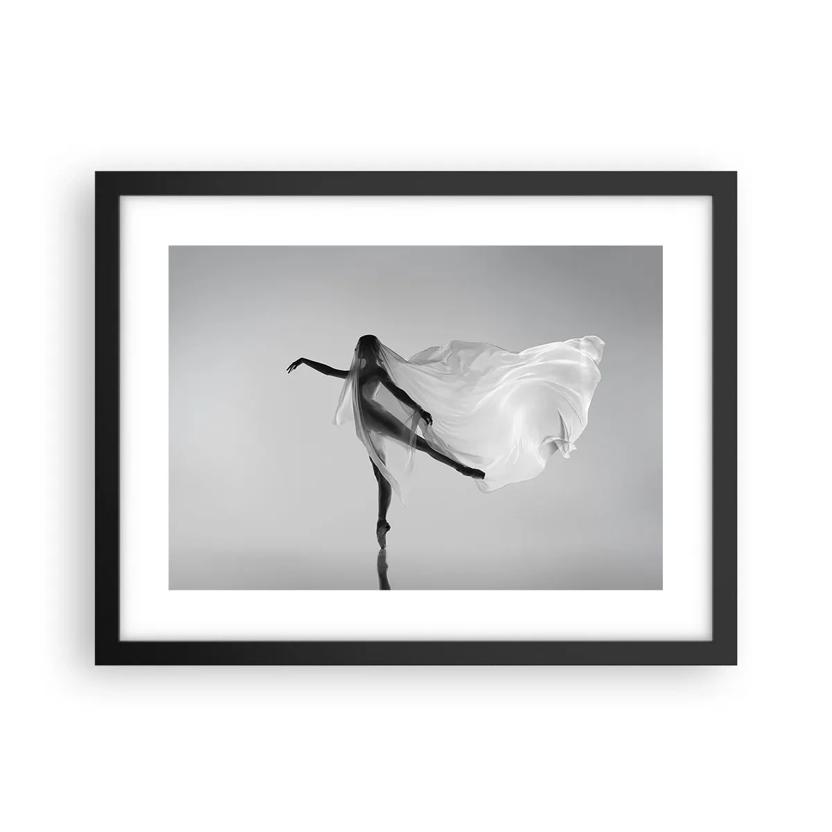 Póster en marco negro - Ligereza y gracia - 40x30 cm