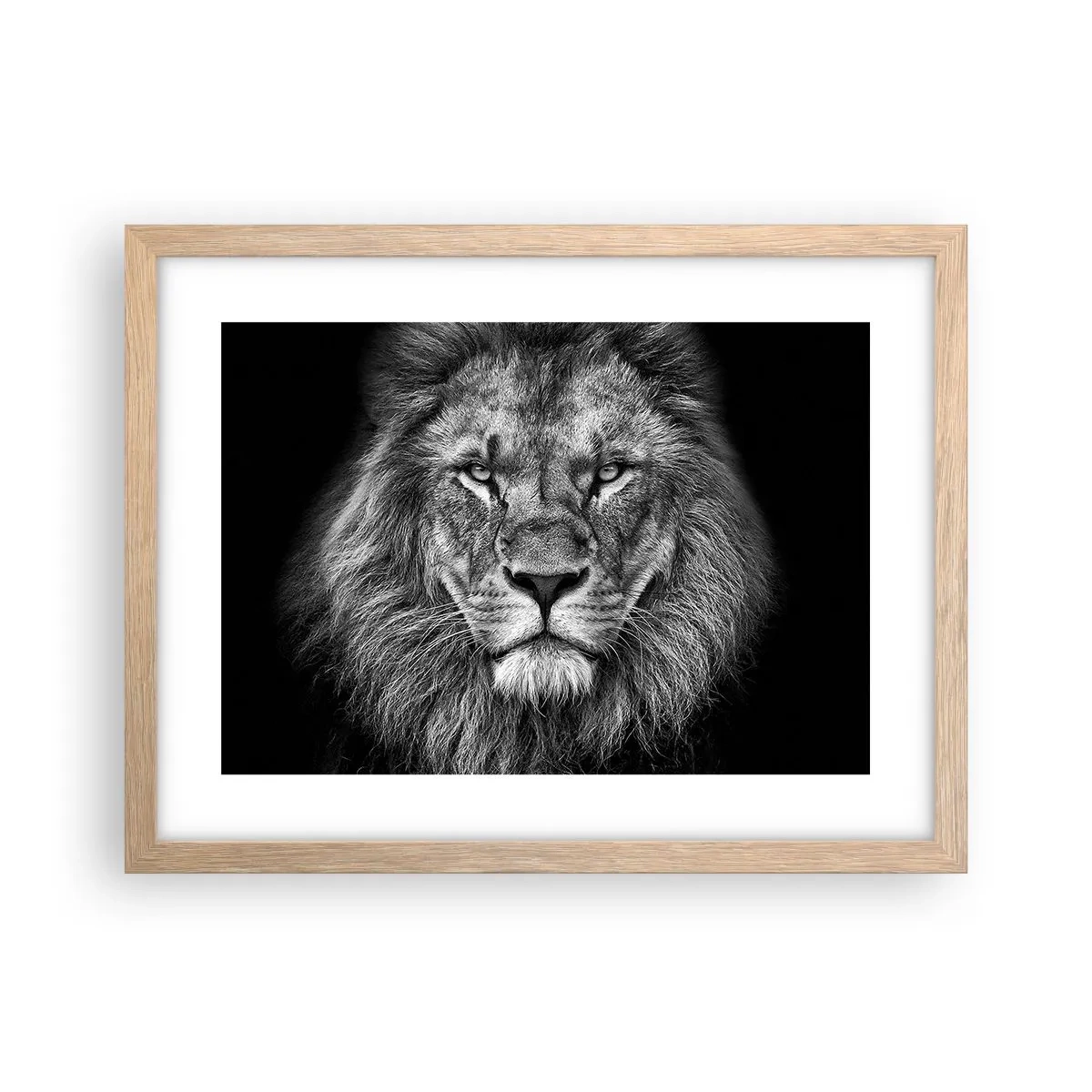 Póster en marco roble claro - Con el atuendo de la coronación - 40x30 cm