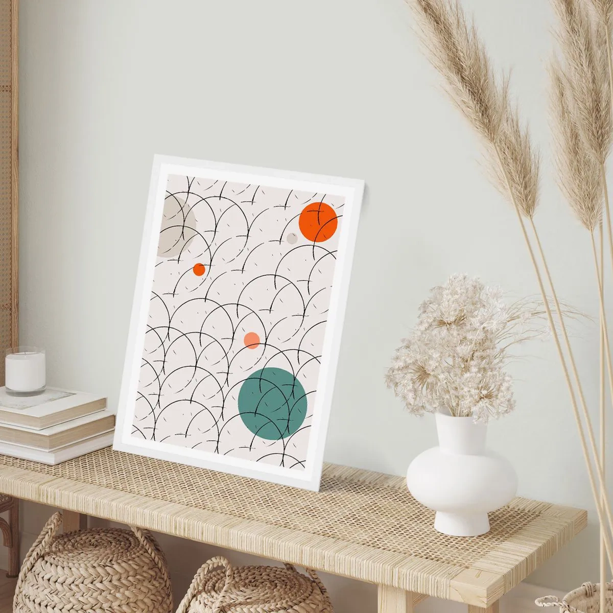 Póster en marco blanco - Con espíritu pop-art - 30x40 cm