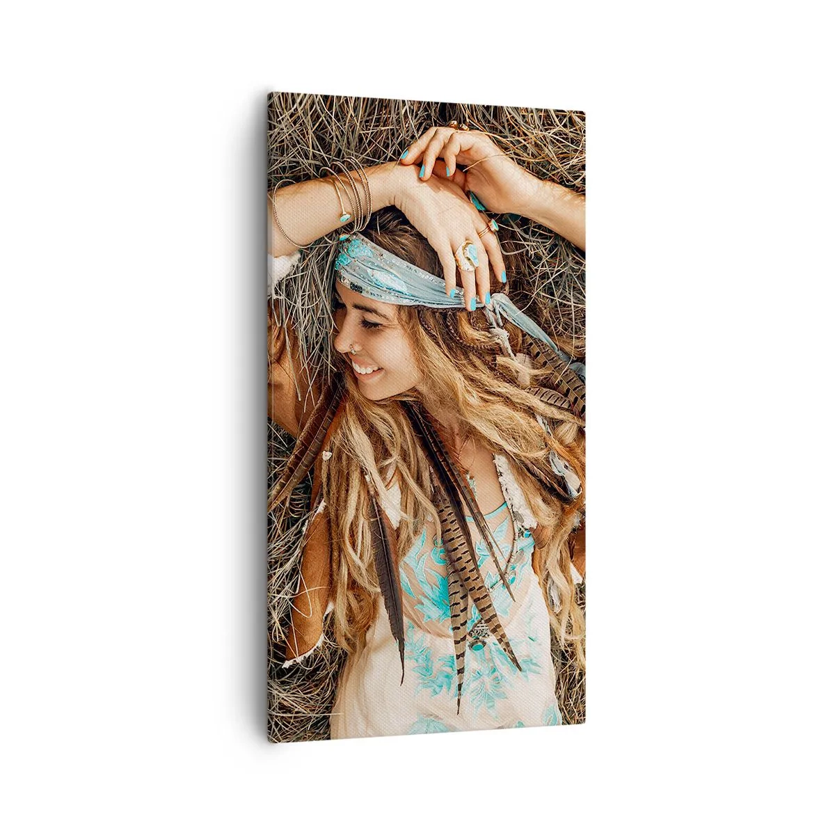 Cuadro sobre lienzo - Impresión de Imagen - El verano del amor - 55x100 cm