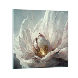 Cuadro sobre vidrio - Impresiones sobre Vidrio - Florece una vez cada cien años - 40x40 cm