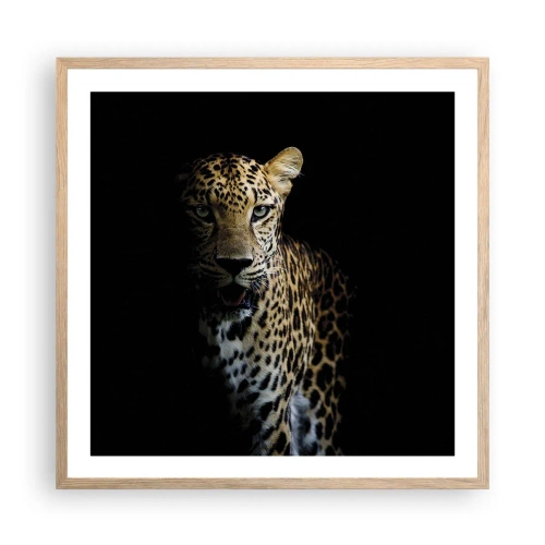 Póster en marco roble claro - Belleza oscura - 60x60 cm