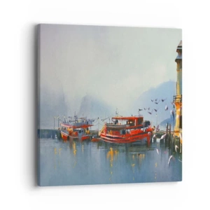 Cuadro sobre lienzo - Impresión de Imagen - En el fin del mundo - 40x40 cm