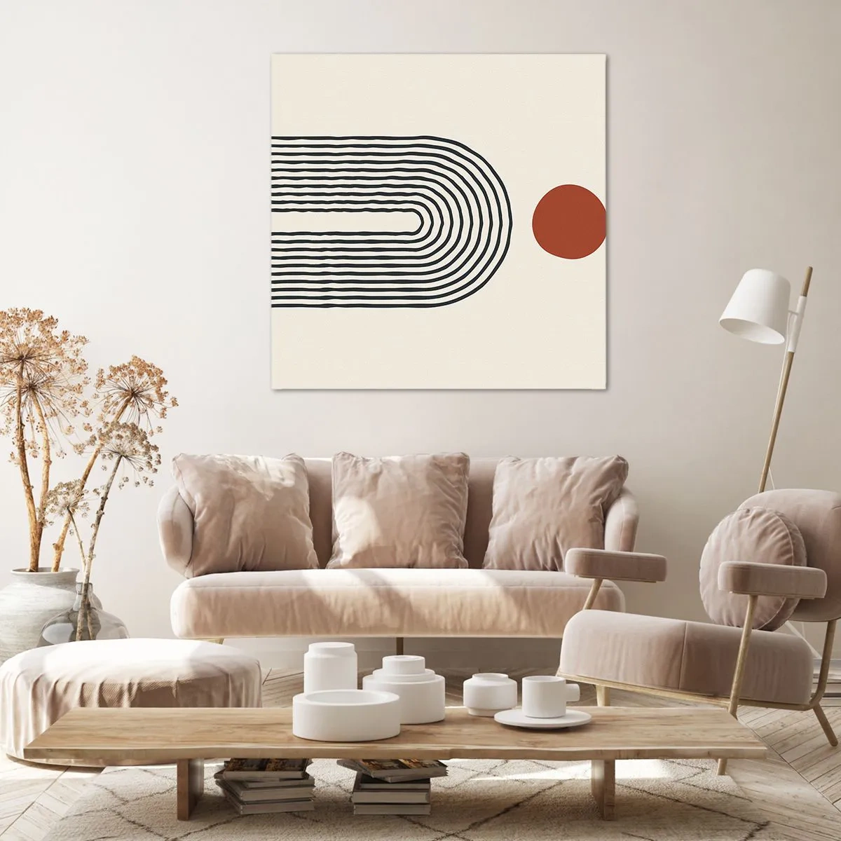 Cuadro sobre lienzo - Impresión de Imagen - Magnetismo de formas y colores - 60x60 cm