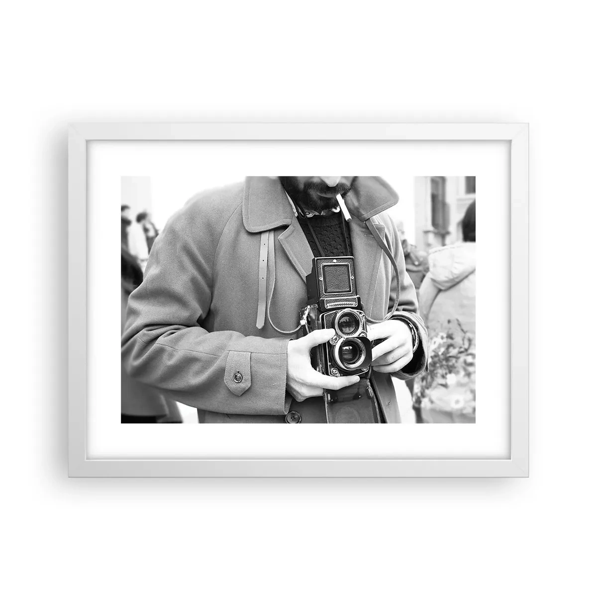 Póster en marco blanco - En estilo retro - 40x30 cm