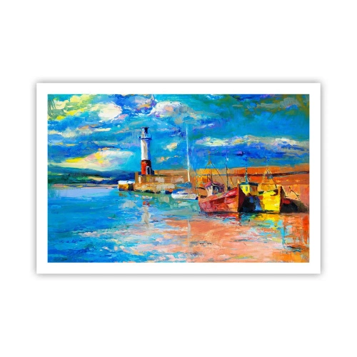 Póster - Tarde en la bahía del arco iris - 91x61 cm