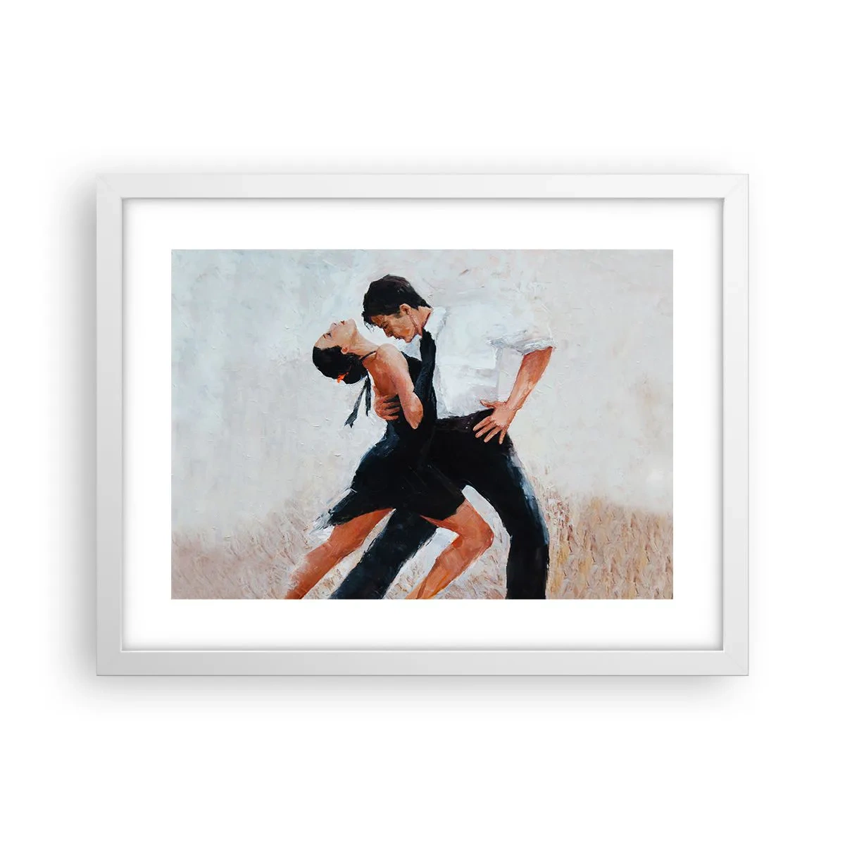 Póster en marco blanco - El tango de mis sueños - 40x30 cm
