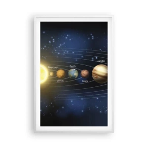 Póster en marco blanco - Uno de diez - 61x91 cm