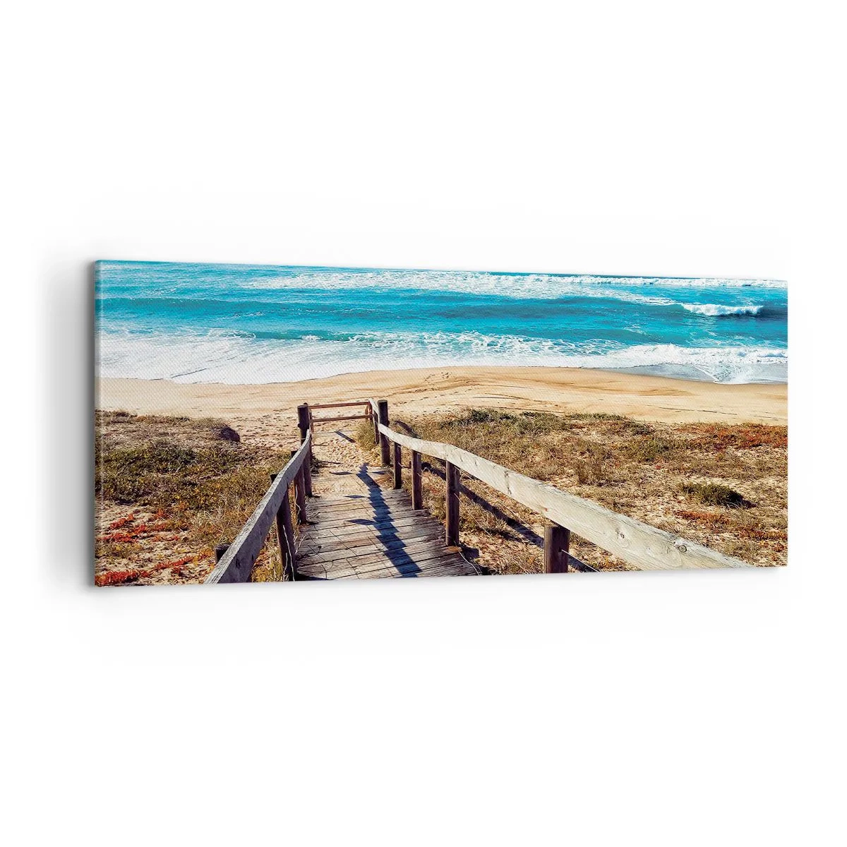 Cuadro sobre lienzo - Impresión de Imagen - ¡Corre! - 100x40 cm