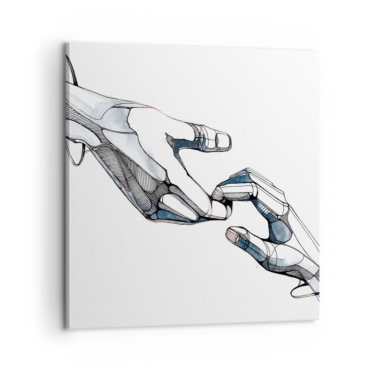 Cuadro sobre lienzo - Impresión de Imagen - Un buen gesto - 60x60 cm