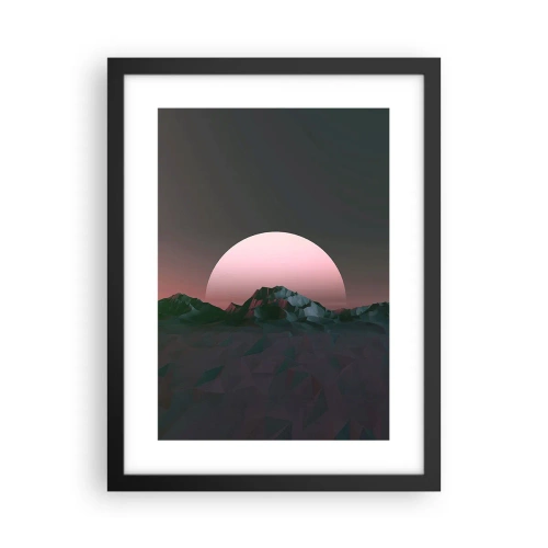 Póster en marco negro - En una galaxia muy muy lejana - 30x40 cm